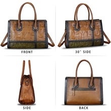Load image into Gallery viewer, Genuine Leather Purses and Handbags for Women Vintage Real Leather Tote Bag Shoulder Bag Top Handle Satchel Purse