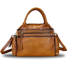 Load image into Gallery viewer, Genuine Leather Handbag for Women Satchel Top Handle Bags Handmade Vintage Crossbody Handbags Retro Purses