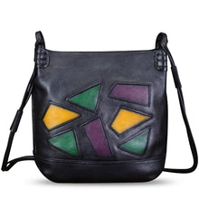 Load image into Gallery viewer, Genuine Leather Crossbody Purses for Women Satchel Purses Vintage Handmade Shoulder Bag Cowhide Handbags