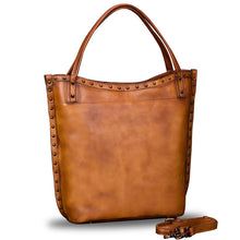 Load image into Gallery viewer, Genuine Leather Large Shoulder Bag Tote Bag for Women Vintage Real Leather Purses and Handbags Satchel Crossbody Bag