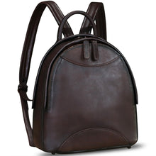 Load image into Gallery viewer, Genuine Leather Backpack for Women Vintage Womens Real Leather Rucksack Fashion Daypack Shoulder Knapsack Purse