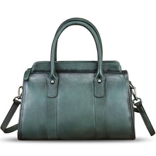 Load image into Gallery viewer, Genuine Leather Purses and Handbags for Women Vintage Handmade Leather Top Handle Purses Satchel Shoulder Bag with Strap