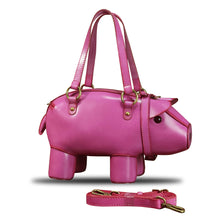 Load image into Gallery viewer, Genuine Leather Purse and Handbag for Women Pig Shape Crossbody Shoulder Bag