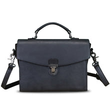 Load image into Gallery viewer, Genuine Leather Satchel Purse for Women Vintage Handmade Top Handle Handbag Retro Designer Crossbody Bags