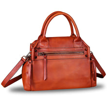 Load image into Gallery viewer, Genuine Leather Handbag for Women Satchel Top Handle Bags Handmade Vintage Crossbody Handbags Retro Purses