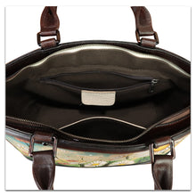 Load image into Gallery viewer, Genuine Leather Handbag Purse for Women Hand Painted Shoulder Handbag Handmade Purse Crossbody Work Tote Casual Bag