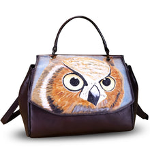 Load image into Gallery viewer, Genuine Leather Satchel for Women Crossbody Bags Handmade Vintage Top Handle Handbags Purse