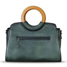 Load image into Gallery viewer, Genuine Leather Tote Bag for Women Hand Painted Shoulder Handbag Handmade Purse Crossbody Work Tote Casual Purse