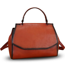 Load image into Gallery viewer, Genuine Leather Satchel for Women Crossbody Bags Handmade Vintage Top Handle Handbags Purse