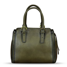 Load image into Gallery viewer, Genuine Leather Handbag for Women Hand Painted Leather Top Handle Purse Handmade Crossbody Satchel Tote Bag