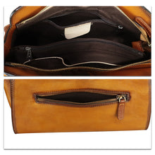 Load image into Gallery viewer, Genuine Leather Tote Bag for Women Hand Painted Shoulder Handbag Handmade Purse Crossbody Work Tote Casual Purse