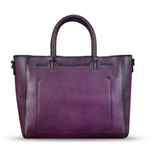 Load image into Gallery viewer, Genuine Leather Handbag Satchel for Women Hand Painted Pattern Leather Handmade Work Tote Bag Casual Shoulder Purse