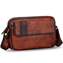 Load image into Gallery viewer, IVTG Genuine Leather Messenger Bag for Men Crossbody Shoulder Bag Casual Sling Daypack Business Work Daily Purse Satchel