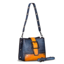 Load image into Gallery viewer, Genuine Leather Crossbody Bag for Women Vintage Shoulder Satchel Purse with Convertible Double Straps Handbag