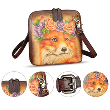 Load image into Gallery viewer, Genuine Leather Crossbody Bag for Women Hand Painted Leather Handmade Crossbody Satchel Purse Pouch
