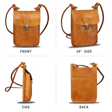 Load image into Gallery viewer, Genuine Leather Small Purses Phone Bag for Women Vintage Handmade Mini Crossbody Bag Shoulder Bag Phone Pouch
