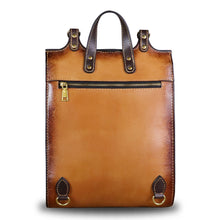 Load image into Gallery viewer, Genuine Leather Backpack for Women and Men Vintage Rucksack Convertible Casual Daypack Handmade Western Satchel Sling Purse