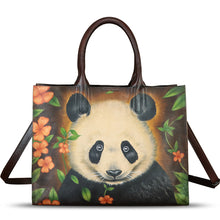 Load image into Gallery viewer, Genuine Leather Handbag for Women Hand Painted Leather Top Handle Bag Handmade Crossbody Purse Work Tote