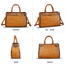 Load image into Gallery viewer, Genuine Leather Handbags for Women Vintage Real Leather Messenger Bag Shoulder Bag Crossbody Bag Satchel Purse