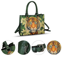 Load image into Gallery viewer, Genuine Leather Purses and Handbags for Women Hand painted Shoulder Bag Tote Bag