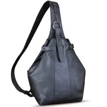 Load image into Gallery viewer, Genuine Leather Sling Bag for Men and Women Vintage Sling Backpack Fashion Shoulder Bag Crossbody Bag Chest Bag