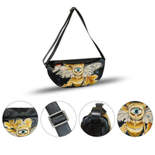 Load image into Gallery viewer, Genuine Leather Crossbody Bag Hand Painted Sling Backpack Retro Handmade Shoulder Daypack Purse Satchel