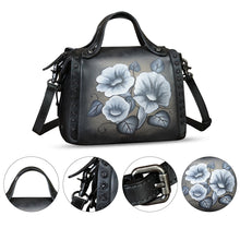 Load image into Gallery viewer, Hand painted Genuine Leather Purse and Handbag for Women Crossbody Shoulder Bag