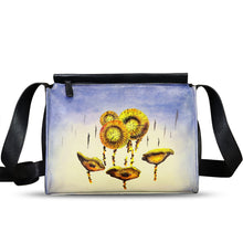 Load image into Gallery viewer, Genuine Leather Crossbody Bag for Women Hand Painted Leather Handmade Crossbody Satchel Handbag Hand Drawn Purse