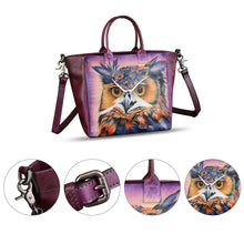 Load image into Gallery viewer, Hand painted Genuine Leather Purse and Handbag for Women Tote Bag Shoulder Bag
