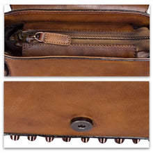 Load image into Gallery viewer, Genuine Leather Small Purses and Handbags for Women Vintage Real Leather Shoulder Bag Crossbody Purse Satchel Bags with Strap