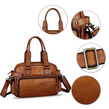 Load image into Gallery viewer, Genuine Leather Purses and Handbags for Men and Women Vintage Real Leather Messenger Bag Shoulder Briefcase Satchel Purse