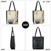 Load image into Gallery viewer, Genuine Leather Shoulder Bag for Women Hand Painted Leather Handbag Handmade Work Tote Bag Casual Shoulder Purse