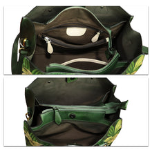 Load image into Gallery viewer, Genuine Leather Purses and Handbags for Women Hand painted Shoulder Bag Tote Bag