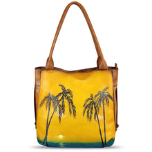 Load image into Gallery viewer, Genuine Leather Shoulder Bag for Women Hand Painted Leather Handbag Handmade Purse Work Tote Bag Casual Purse