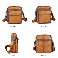 Load image into Gallery viewer, IVTG Genuine Leather Purse and Shoulder Bag for Men Fashion Leather Messenger Bag Handbag Crossbody Satchel Purses Strap