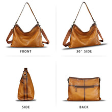 Load image into Gallery viewer, Genuine Leather Hobo Bag for Women Tote Bag Vintage Handmade Shoulder Bag Crossbody Bag Satchel Purses