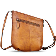 Load image into Gallery viewer, Genuine Leather Crossbody Bag for Women Hand Painted Leather Handmade Crossbody Satchel Purse Handbag