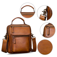Load image into Gallery viewer, IVTG Genuine Leather Messenger Bag for Men Sling Purse Crossbody Shoulder Bags Satchel for Work Business Handbags