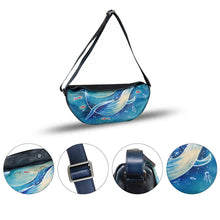 Load image into Gallery viewer, Genuine Leather Crossbody Bag Hand Painted Sling Backpack Retro Handmade Shoulder Daypack Purse Satchel