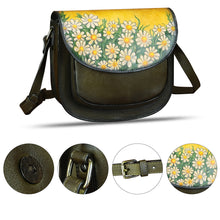 Load image into Gallery viewer, Genuine Leather Crossbody Bag for Women Hand Painted Pattern Handmade Crossbody Satchel Handbag Hand Drawn Purse