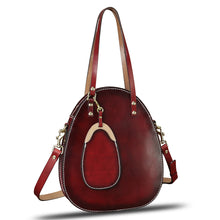 Load image into Gallery viewer, Genuine Leather Handbag Purse for Women Retro Top Handle Bags Satchel Handmade Vintage Crossbody Shoulder Bag