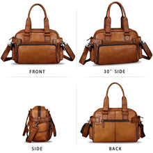Load image into Gallery viewer, Genuine Leather Purses and Handbags for Men and Women Vintage Real Leather Messenger Bag Shoulder Briefcase Satchel Purse
