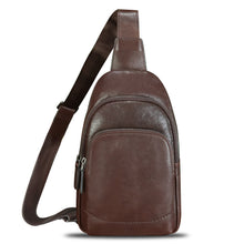 Load image into Gallery viewer, Genuine Leather Sling Bag for Women and Men - Vintage Sling Purse Backpack Shoulder Crossbody Chest Bag