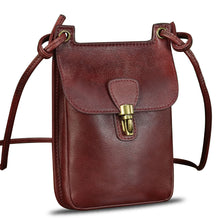 Load image into Gallery viewer, Genuine Leather Small Purses Phone Bag for Women Vintage Handmade Mini Crossbody Bag Shoulder Bag Phone Pouch