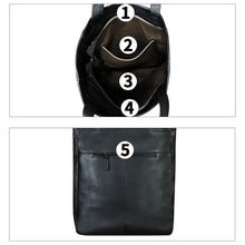 Load image into Gallery viewer, Genuine Leather Shoulder Bag for Women Hand Painted Leather Handbag Handmade Work Tote Bag Casual Shoulder Purse