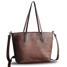 Load image into Gallery viewer, Genuine Leather Handbag Bag for Women Vintage Real Leather Shoulder Bag Purse Handmade Tote Bag Crossbody Bags