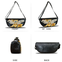 Load image into Gallery viewer, Genuine Leather Crossbody Bag Hand Painted Sling Backpack Retro Handmade Shoulder Daypack Purse Satchel