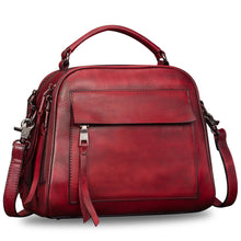 Load image into Gallery viewer, Genuine Leather Purses and Handbags for Women Shoulder Bag Vintage Handmade Real Leather Crossbody Satchel Purse with Strap