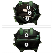 Load image into Gallery viewer, Genuine Leather Handbag for Women Hand Painted Leather Top Handle Bag Handmade Crossbody Purse Work Tote