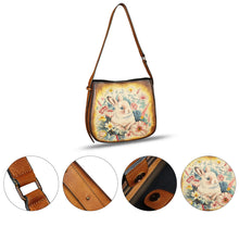 Load image into Gallery viewer, Genuine Leather Shoulder Bag for Women Hand Painted Handbag Handmade Purse Crossbody Sling Purse Casual Daypack